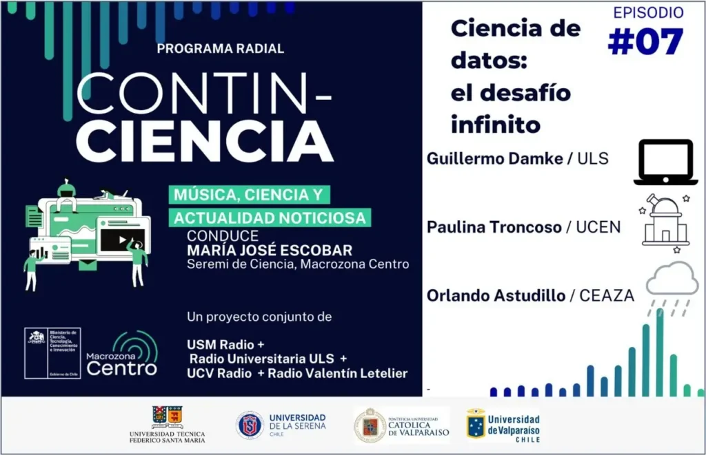 Séptimo episodio de programa radial Contin-Ciencia "Ciencia de datos: un desafío infinito e interdisciplinario”